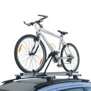 Abschließbarer Alu-Fahrradträger zur Montage auf Dachträgern