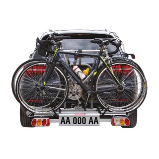 Alu-Anhängerkupplungsträger Free mit Schnellverschluss und Diebstahlsicherung für 3 Fahrräder