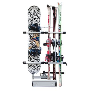 Universaler Ski- und Snowboardträger mit Schnellverschluss und Diebstahlsicherung für 6 Paar Ski oder 4 Snowboards
